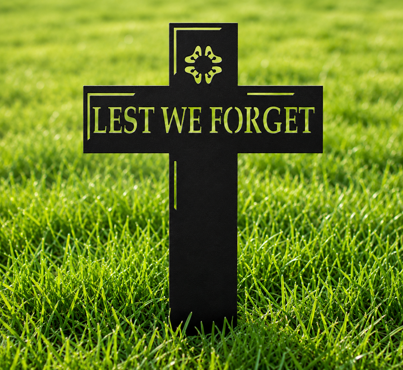 Lest We Forget Cross Ground Stake