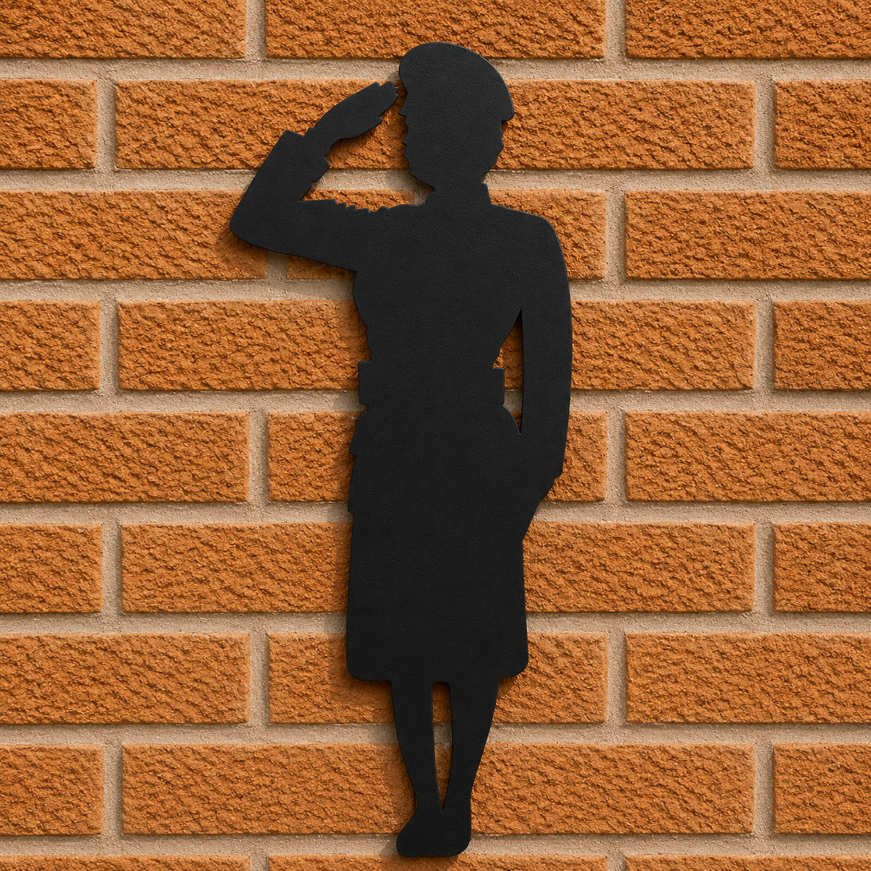 Female Soldier Silhoutte