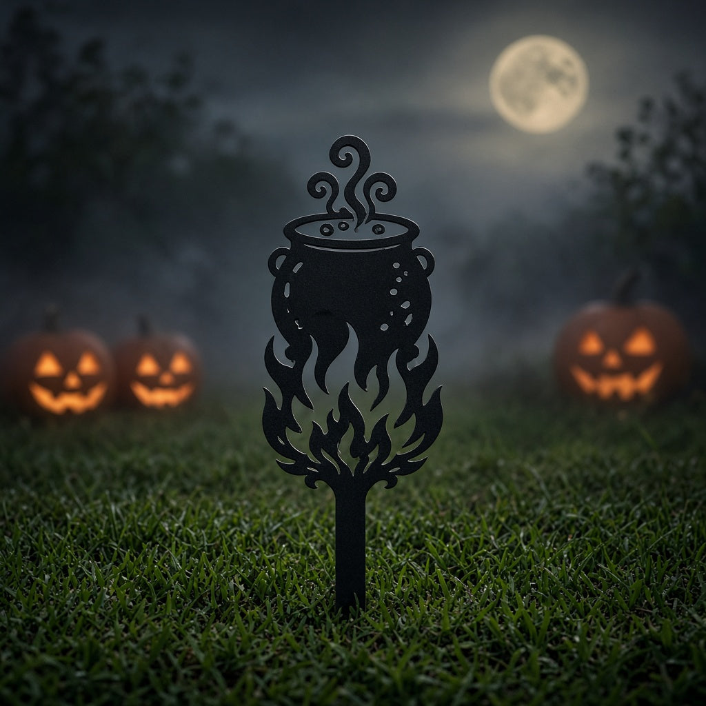 Cauldron Garden Stake