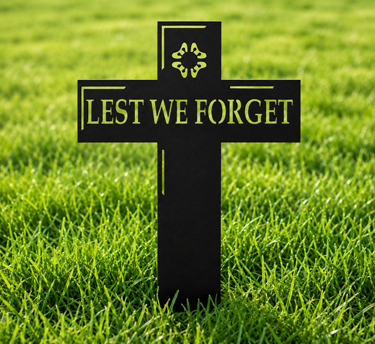 Lest We Forget Cross Ground Stake