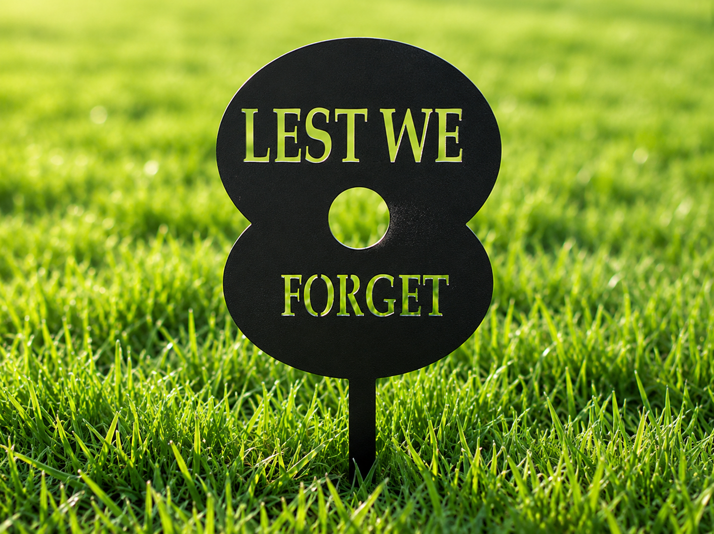 lest We Forget Poppy Ground Stake