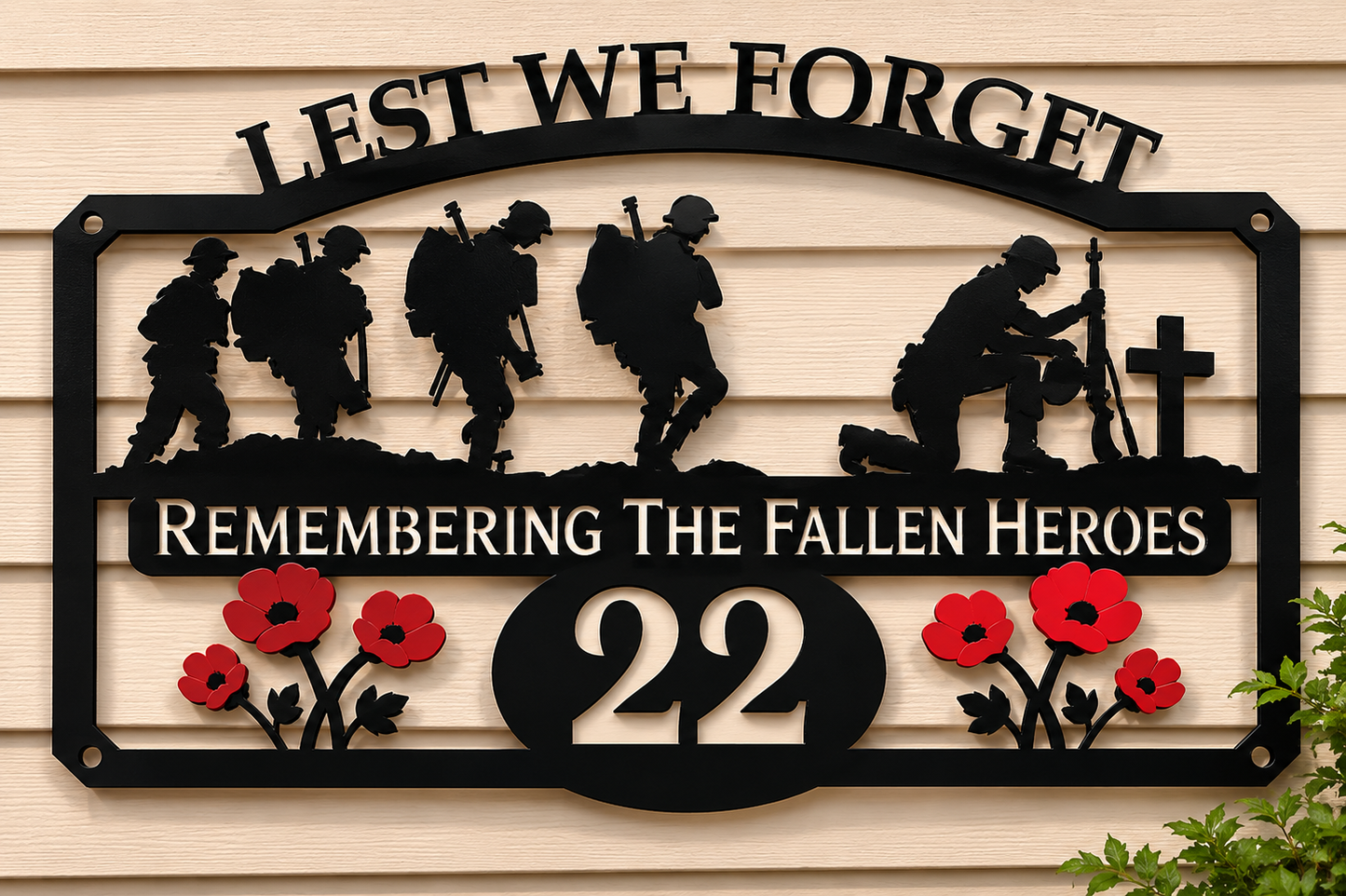 Remembrance wall plaque