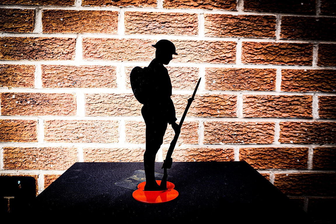 Remembrance Standing Soldier Silhoutte