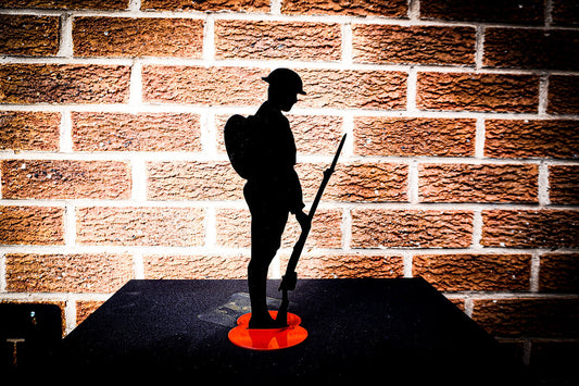 Remembrance Standing Soldier Silhoutte